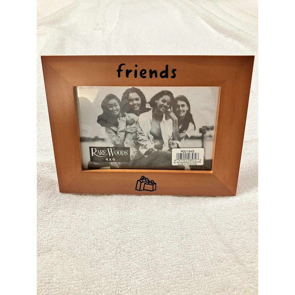 Vintage Rare Woods "Friends" Wooden Frame for 4x6 Back Stand